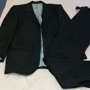 Midtown Man Classic Black Pinstripe Men's Suit !Accepting Offers!